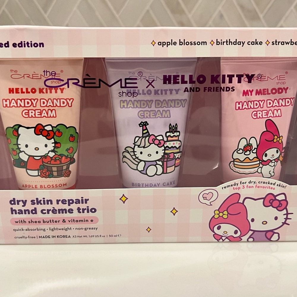 The Crème Shop x Hello Kitty and Friends Handy Dandy Cream Set